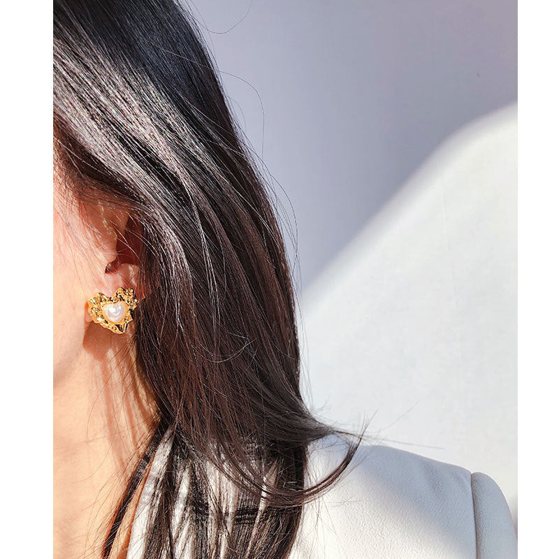 Golden Heart Earrings