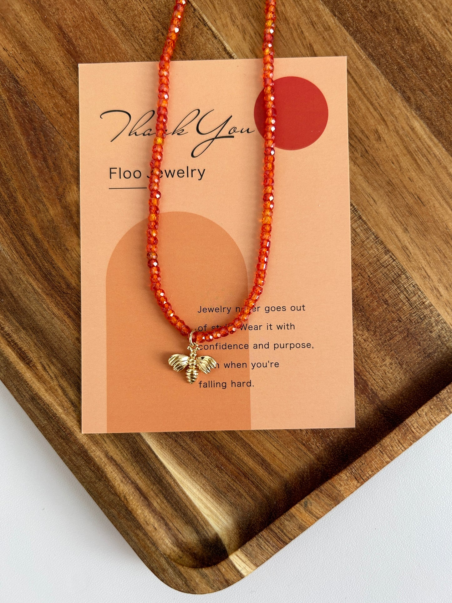 Zircon Bee Necklace