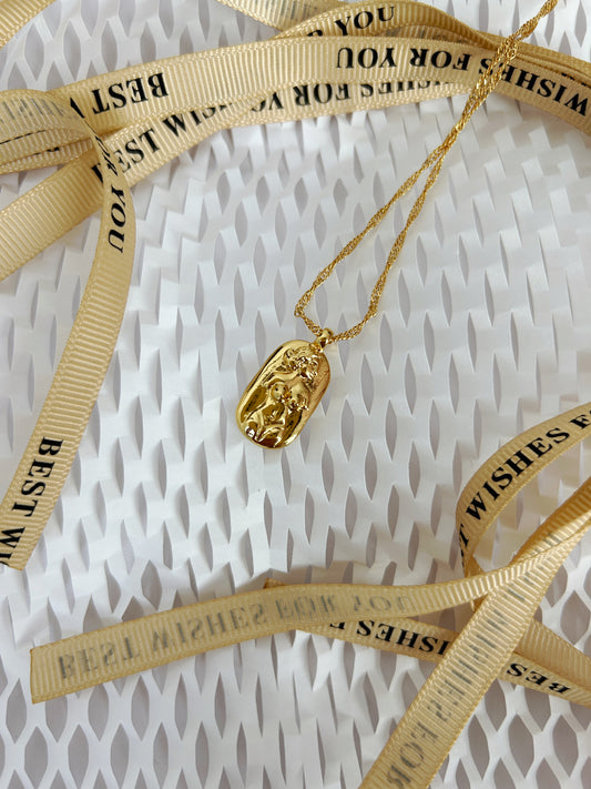 24k Gold Plating Body Shape Necklace