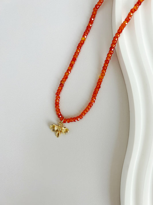 Zircon Bee Necklace